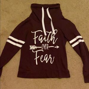 Burgundy sweatshirt